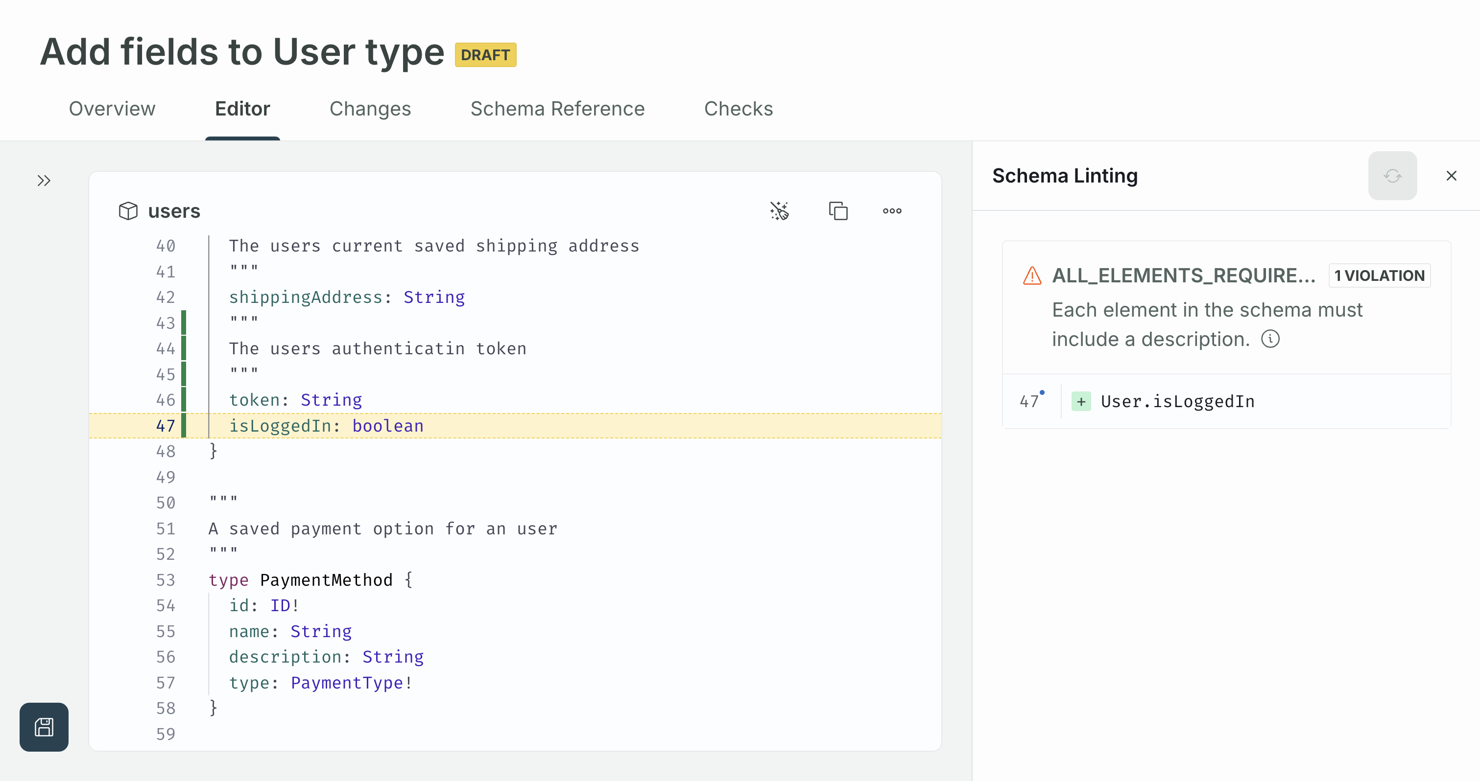 Highlighting linting violations in GraphOS Studio