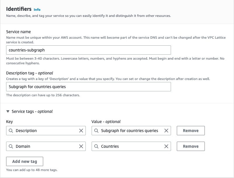 Amazon VPC service page